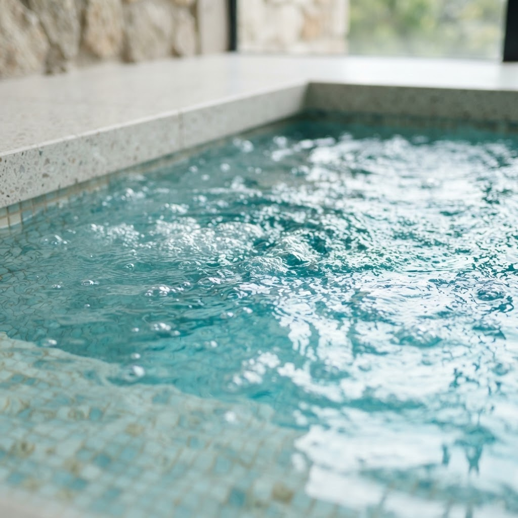 Eau limpide d'un spa